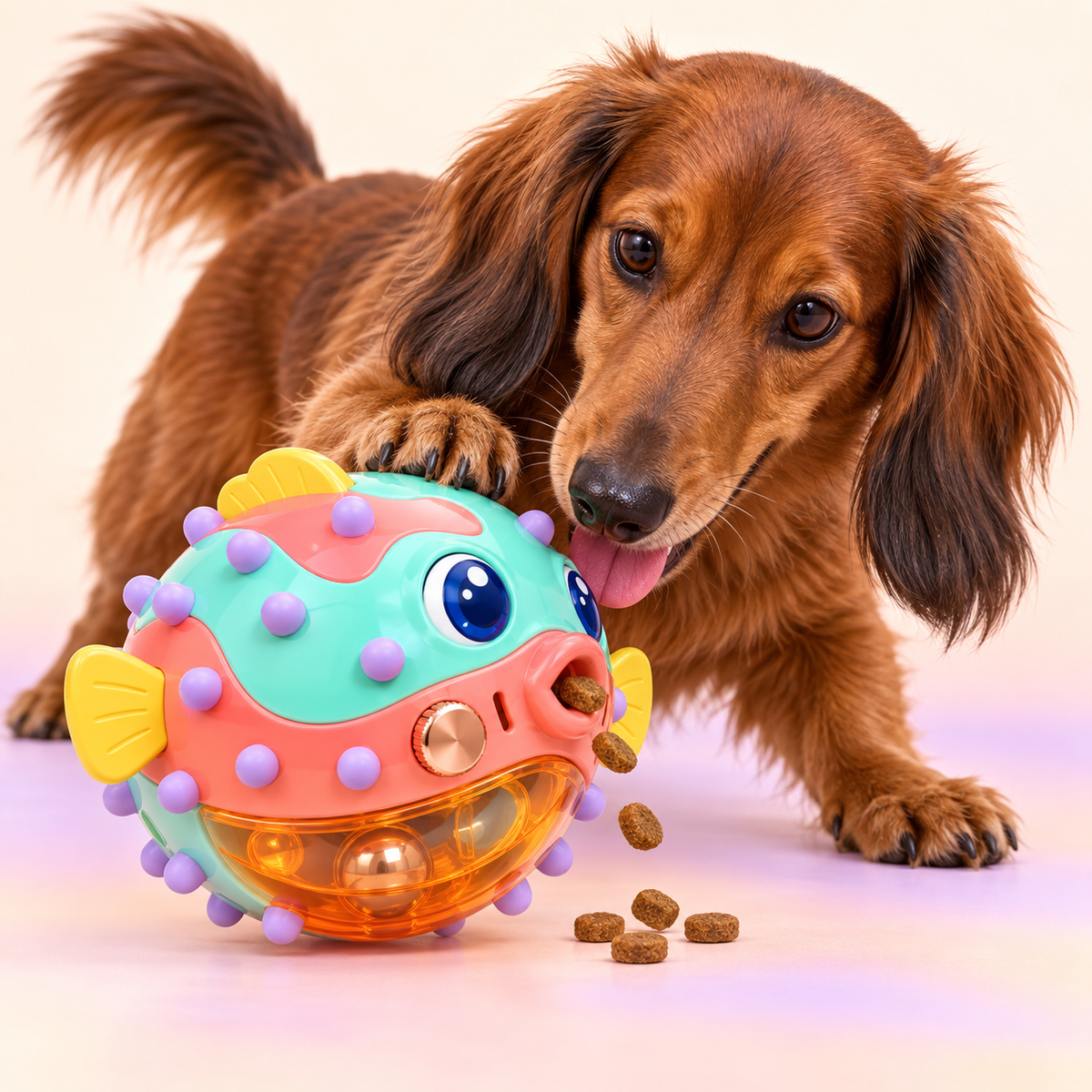 WobblePuff Interactive Treat Puzzle Ball