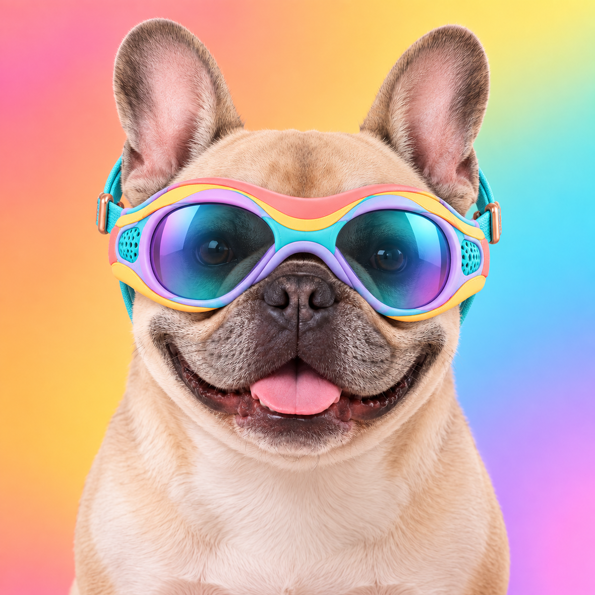 PrismPup Colorful Protective Dog Goggles