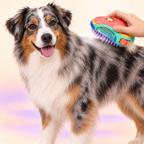 MistGlide 3-in-1 Pet Grooming Brush