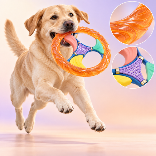 OrbitGrip Multi-Texture Dog Flying Ring