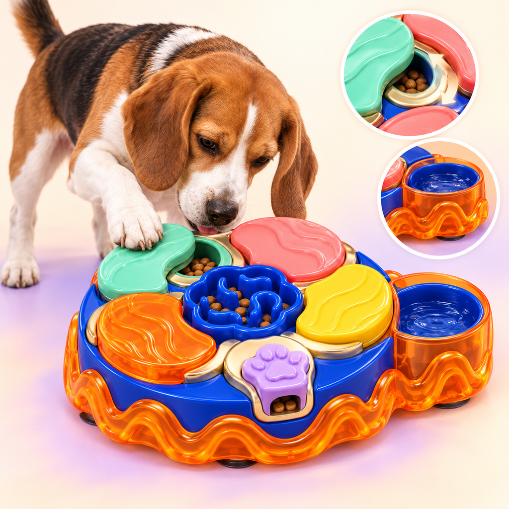 PawBloom Interactive Treat Puzzle &amp; Slow Feeder