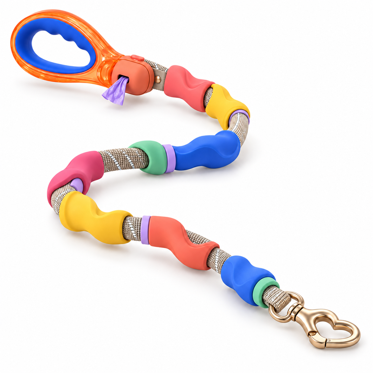 ColorWave Comfort Dog Harness &amp; Leash Set
